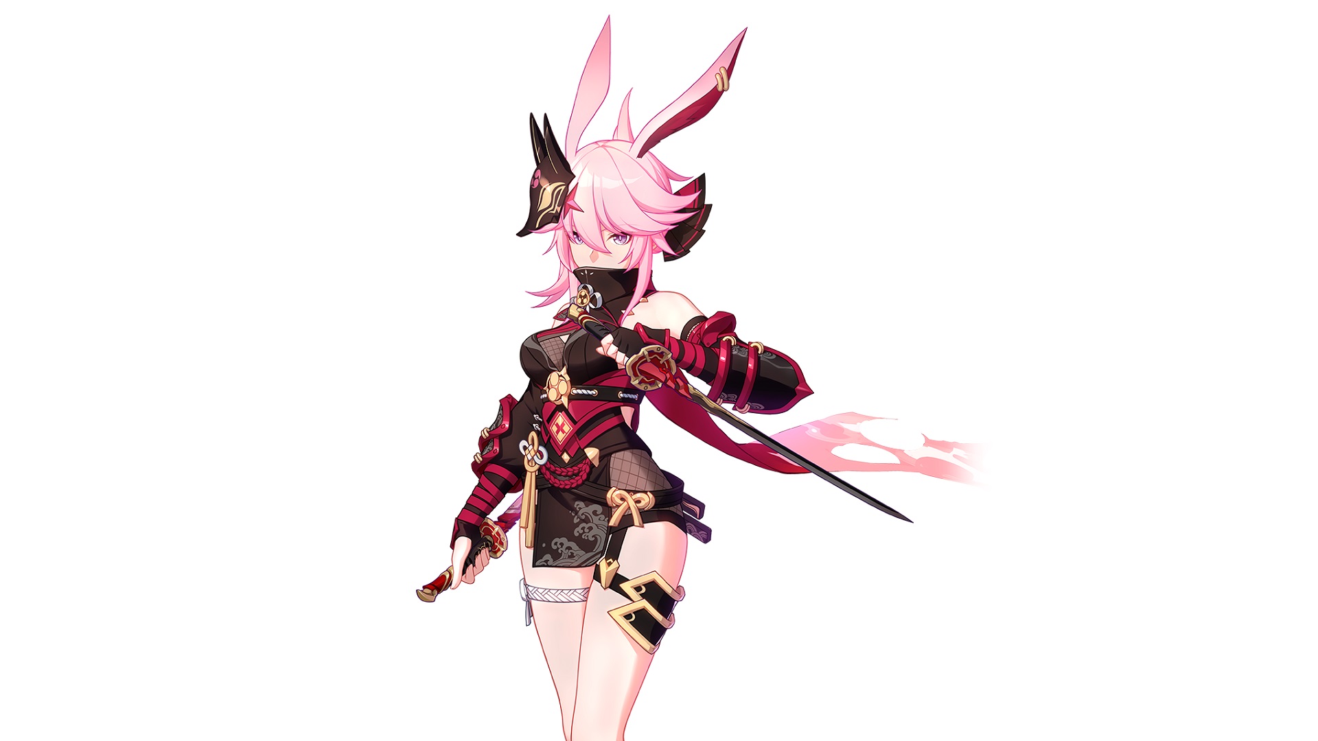 Yae wielding two short swords