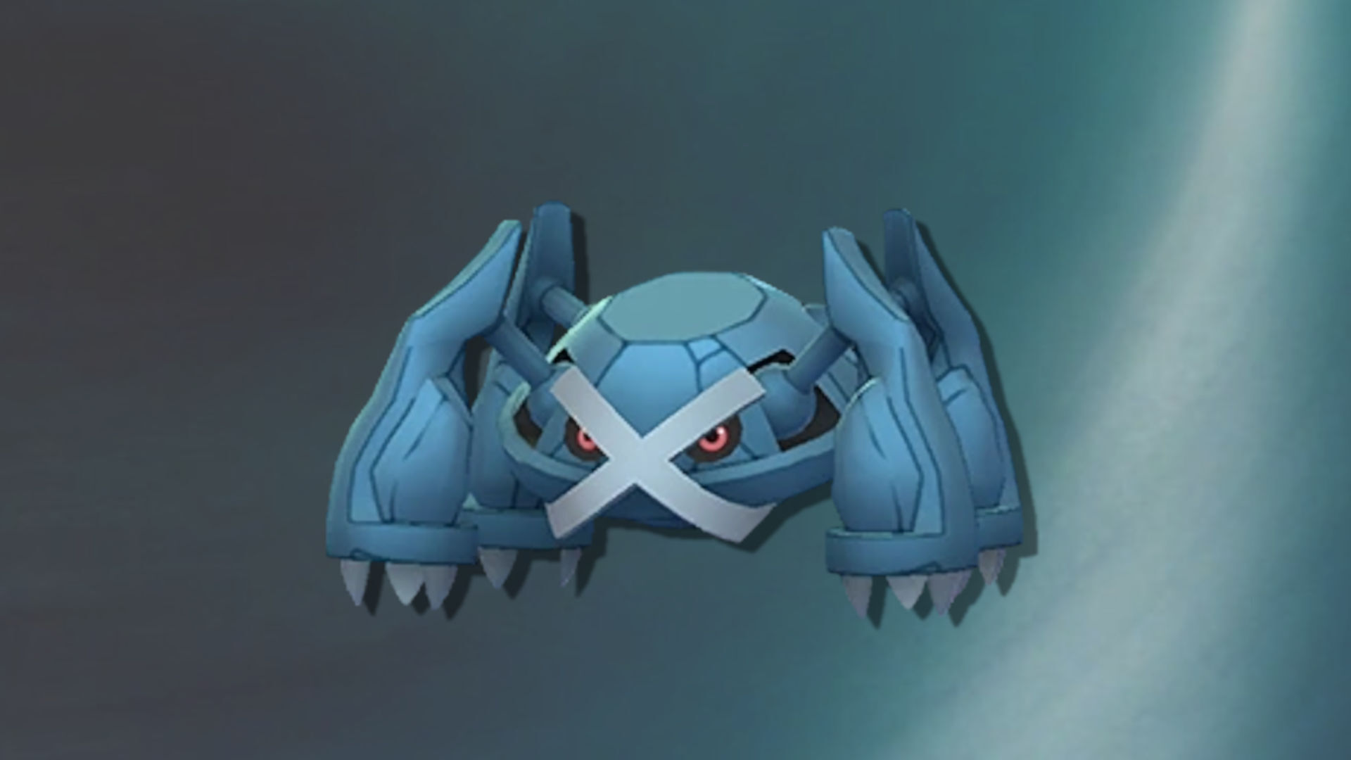 Pokémon Go's Metagross against a steel background