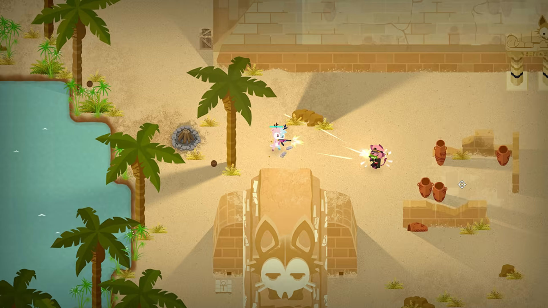 Animal games: image shows Super Animal Royale gameplay