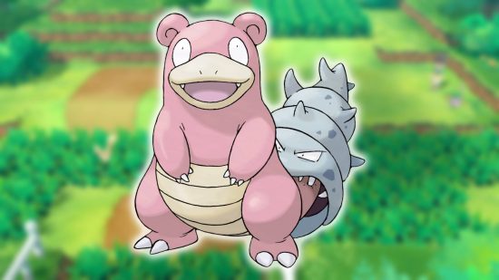 best gen 1 Pokemon: key art shows the Pokemon Slowbro