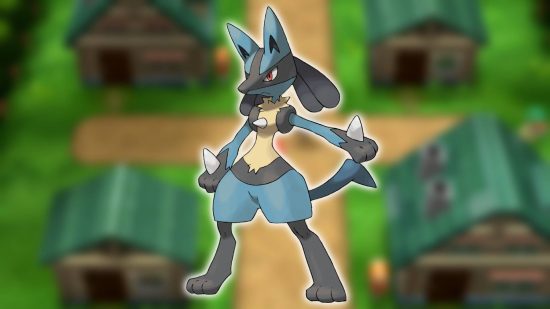 Generation 4 Pokemon: Key art shows the Pokemon Lucario 