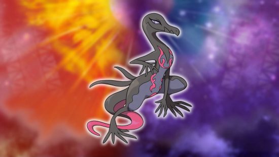 Gen 7 Pokemon: ket art shows the Pokemon Salazzle