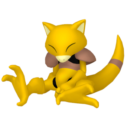 Pokédex - an Abra against a white background