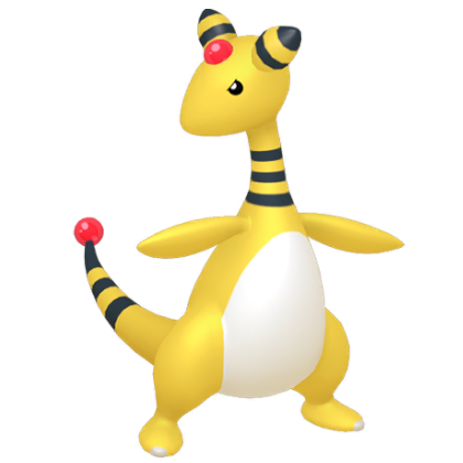 Pokédex - an Ampharos against a white background