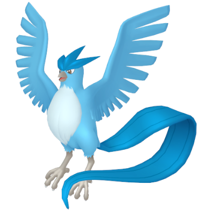 Pokédex - an Articuno against a white background