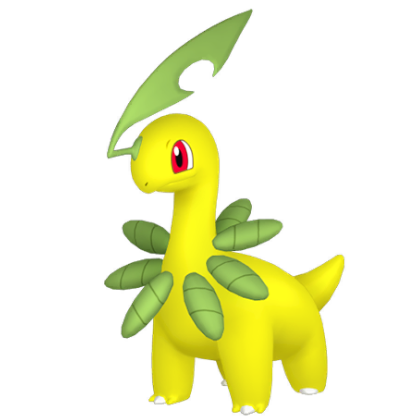 Pokédex - a Bayleef against a white background