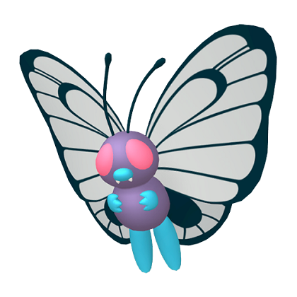 Pokédex - a Butterfree against a white background