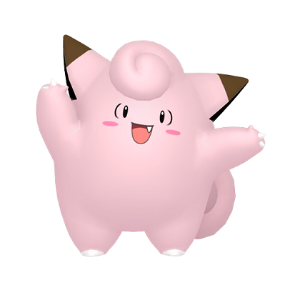 Pokédex - a Clefairy against a white background