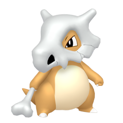 Pokédex - a Cubone against a white background