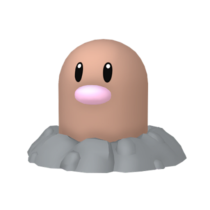 Pokédex - a Diglett against a white background