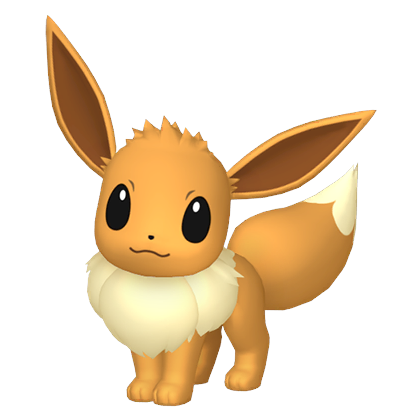 Pokédex - an Eevee against a white background