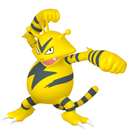 Pokédex - an Electabuzz against a white background