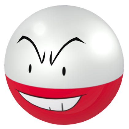 Pokédex - an Electrode against a white background