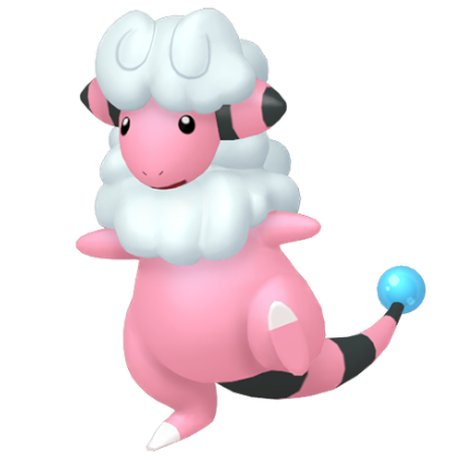 Pokédex - a Flaaffy against a white background