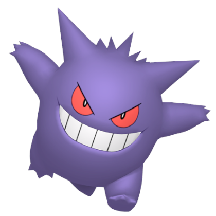 Pokédex - a Gengar against a white background