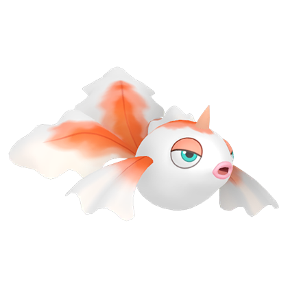 Pokédex - a Goldeen against a white background