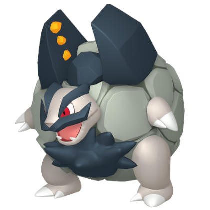 Pokédex - an Alolan Golem against a white background