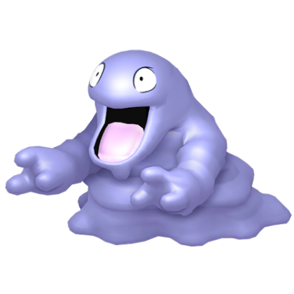 Pokédex - a Grimer against a white background