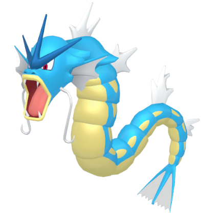 Pokédex - a Gyarados against a white background