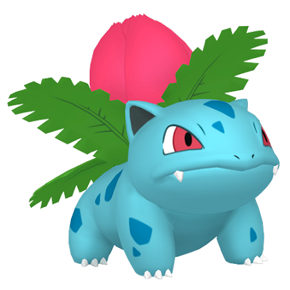 Pokédex - an Ivysaur against a white background