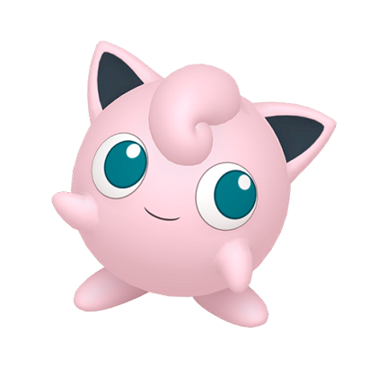 Pokédex - a Jigglypuff against a white background