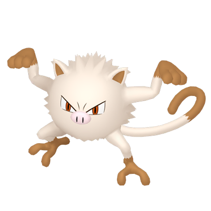 Pokédex - a Mankey against a white background