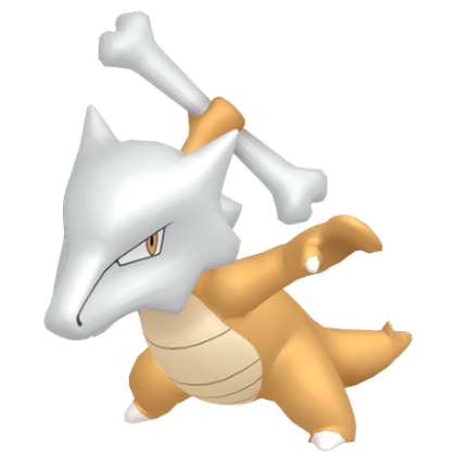 Pokédex - a Marowak against a white background