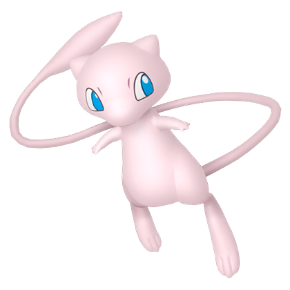 Pokédex - a Mew against a white background