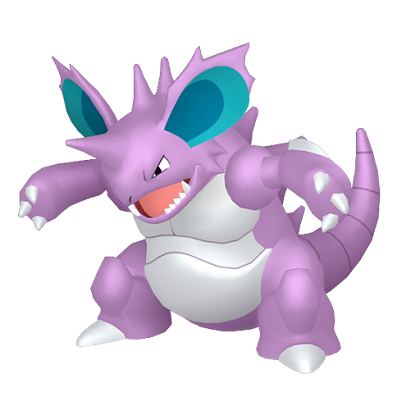 Pokédex - a Nidoking against a white background