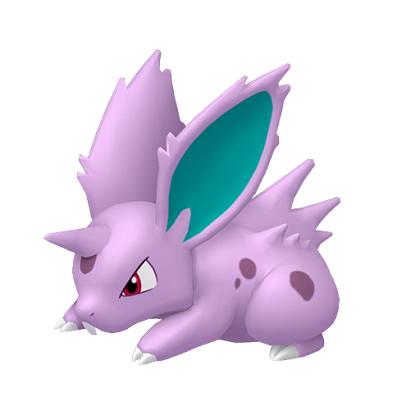 Pokédex - a Nidoran against a white background