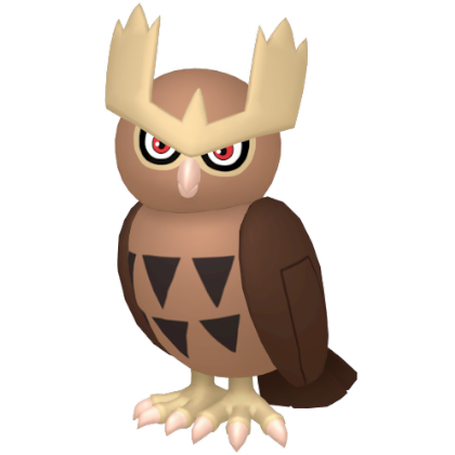 Pokédex - a Noctowl against a white background