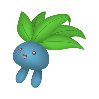 Pokédex - an Oddish against a white background