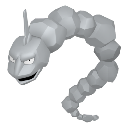 Pokédex - an Onix against a white background