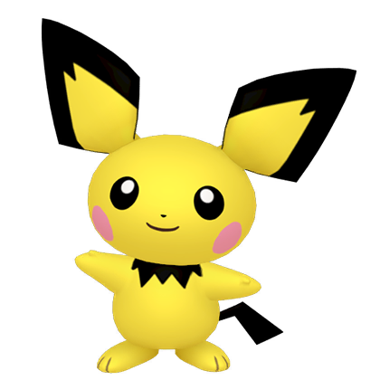 Pokédex - a Pichu against a white background