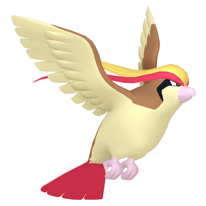 Pokédex - a Pidgeot against a white background