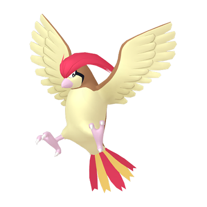 Pokédex - a Pidgeotto against a white background