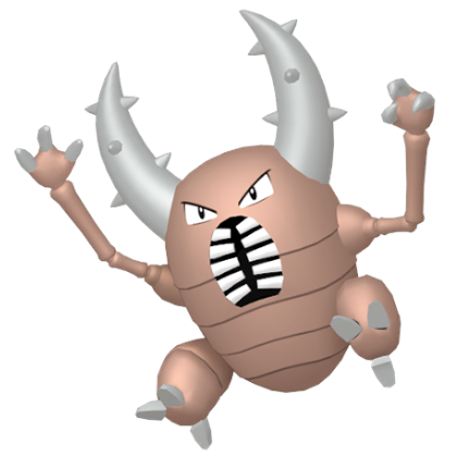 Pokédex - a Pinsir against a white background