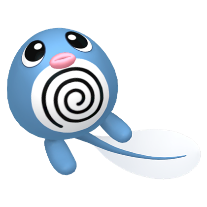 Pokédex - a Poliwag against a white background