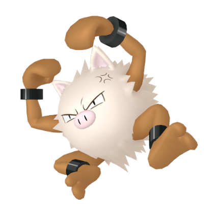 Pokédex - a Primeape against a white background