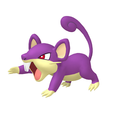 Pokédex - a Rattata against a white background