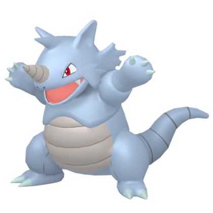 Pokédex - a Rhydon against a white background