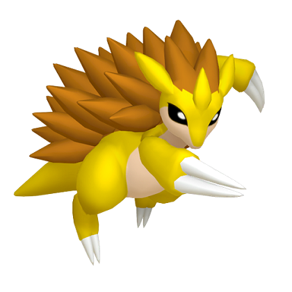 Pokédex - a Sandslash against a white background