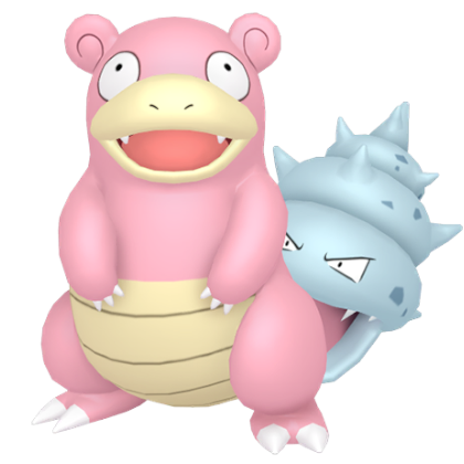 Pokédex - a Slowbro against a white background