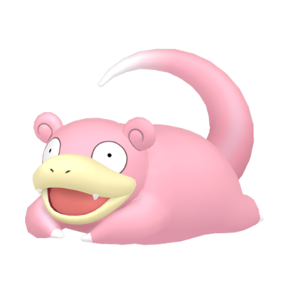 Pokédex - a Slowpoke against a white background