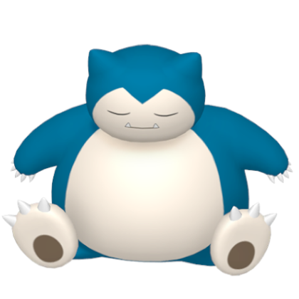 Pokédex - a Snorlax against a white background