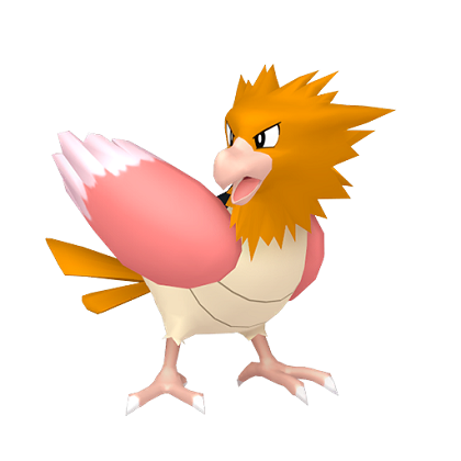 Pokédex - a Spearow against a white background