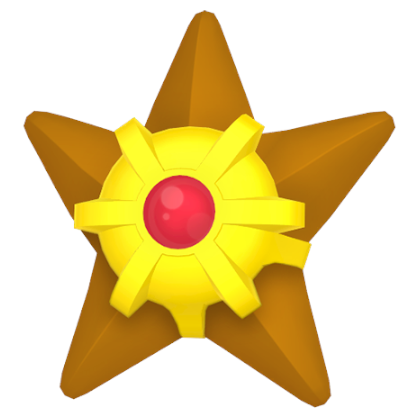 Pokédex - a Staryu against a white background