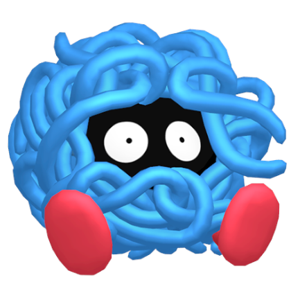 Pokédex - a Tangela against a white background