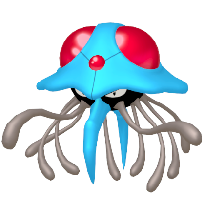 Pokédex - a Tentacruel against a white background