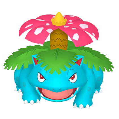 Pokédex - a Venusaur against a white background